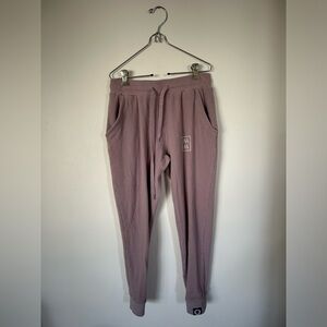 ASHCO The Mama Label Waffle Pants Size Medium Pink